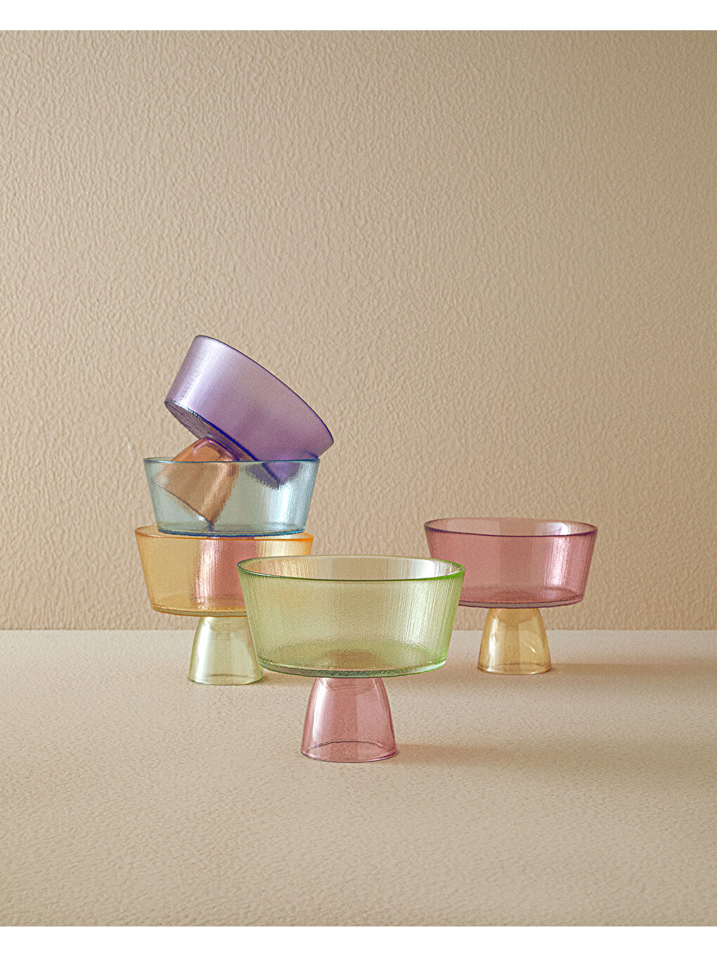 Unique Patch Cam Ayaklı Sunumluk Turuncu-Yeşil-2