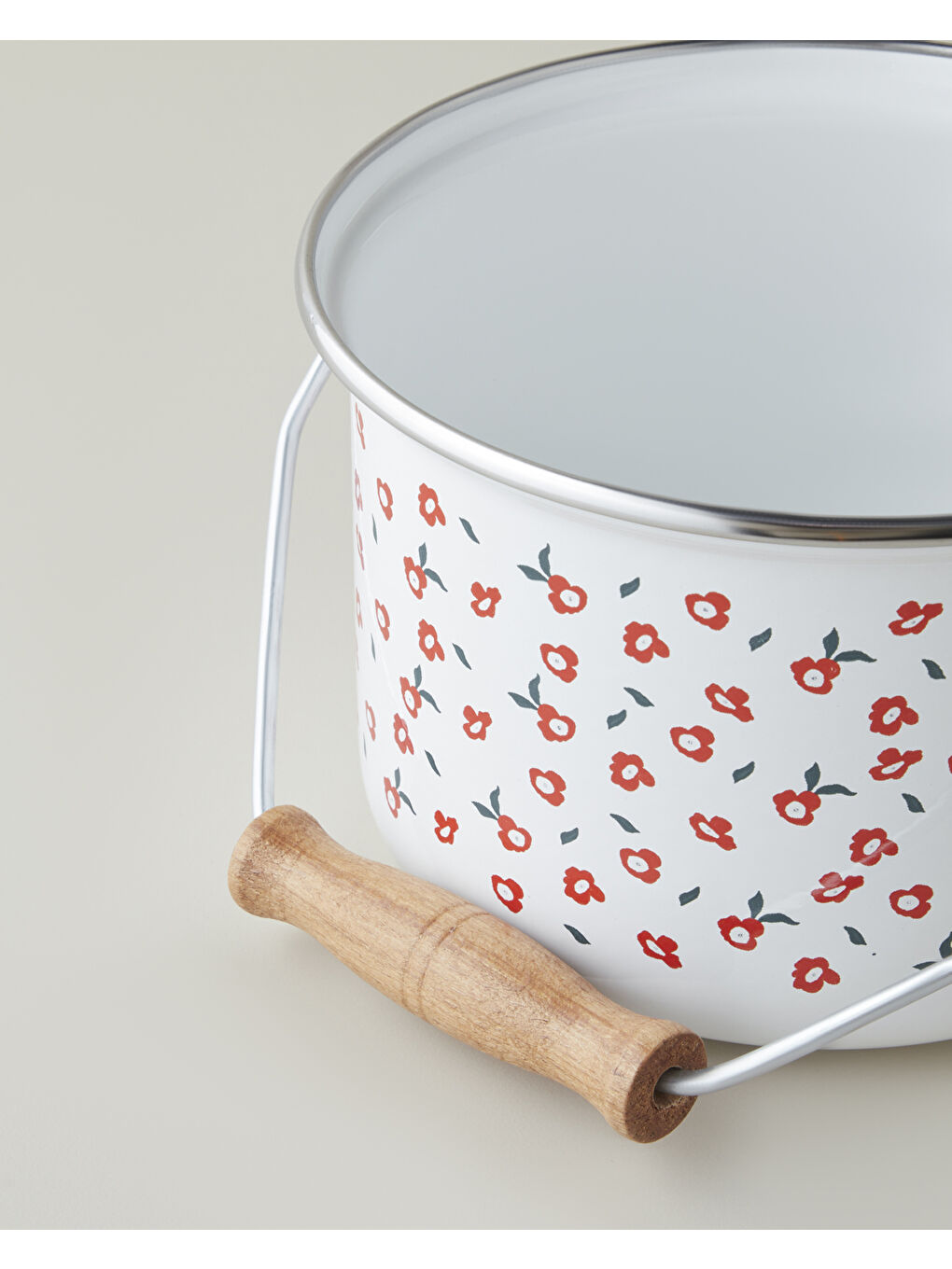 Bright Parade Emaye Bakraç 16 cm Beyaz-2