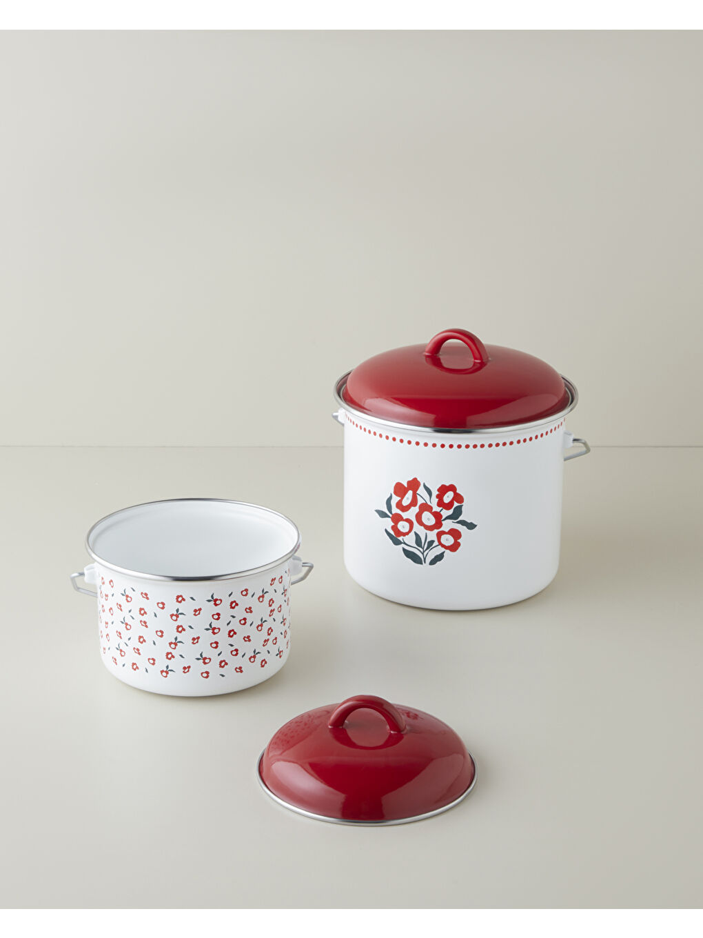 Bright Parade Emaye Bakraç 16 cm Beyaz-4