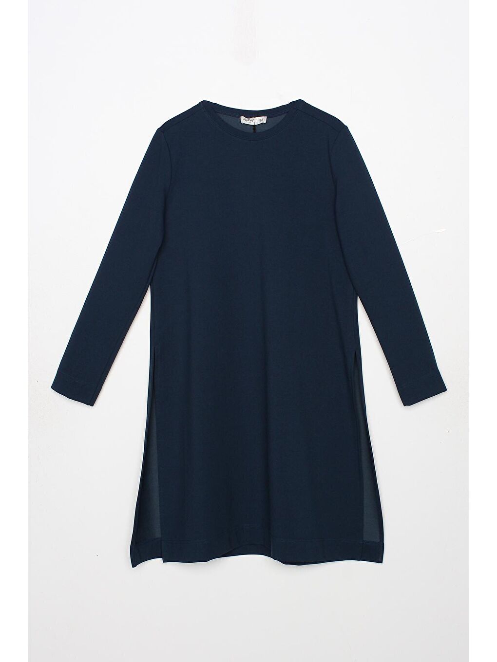 Koyu İndigo Yanları Yırtmaçlı Pantolonlu Cepli Takım-4