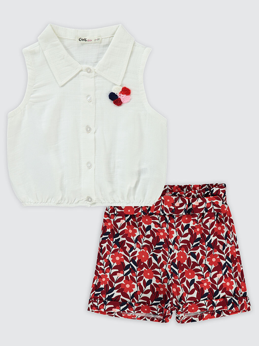 Girls Kız Çocuk Takım 2-5 Yaş Kırmızı