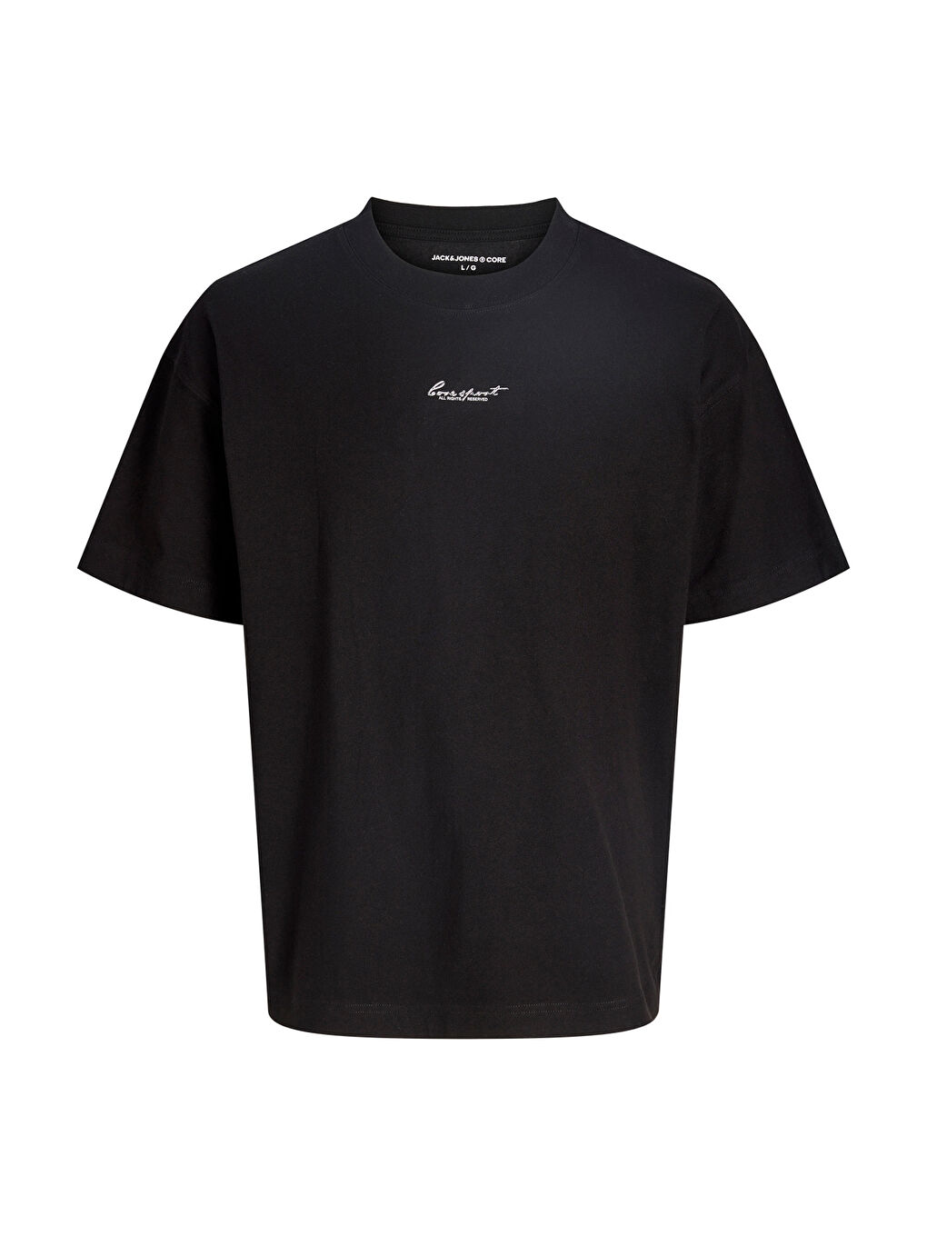 Siyah Core Jcomineral Pamuklu Regular Fit Bisiklet Yaka T Shirt 12292906