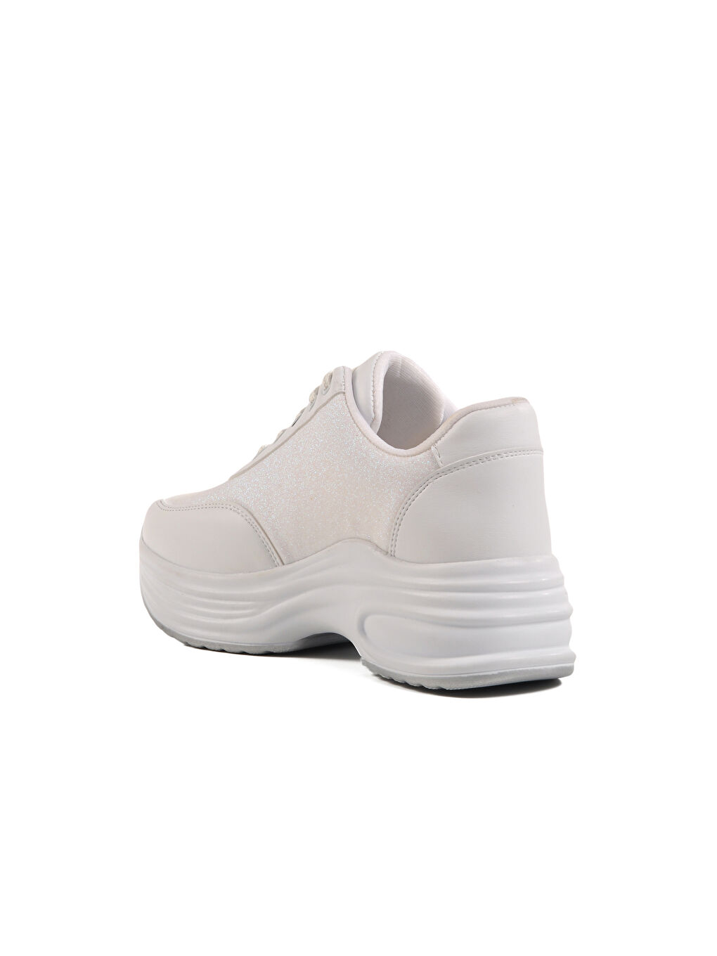 Beyaz Yüksek Taban Kadın Spor Ayakkabı 5016 Z-3