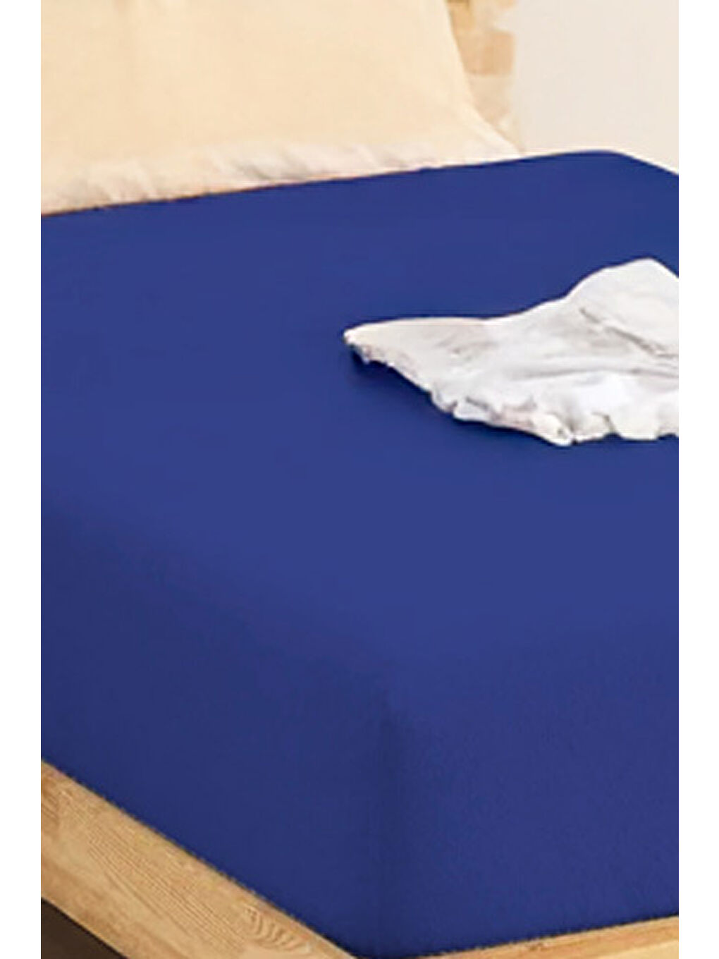 Penye Lastikli Çarşaf Pamuklu Jersey Çift Kişilik 160x200cm Lacivert-2