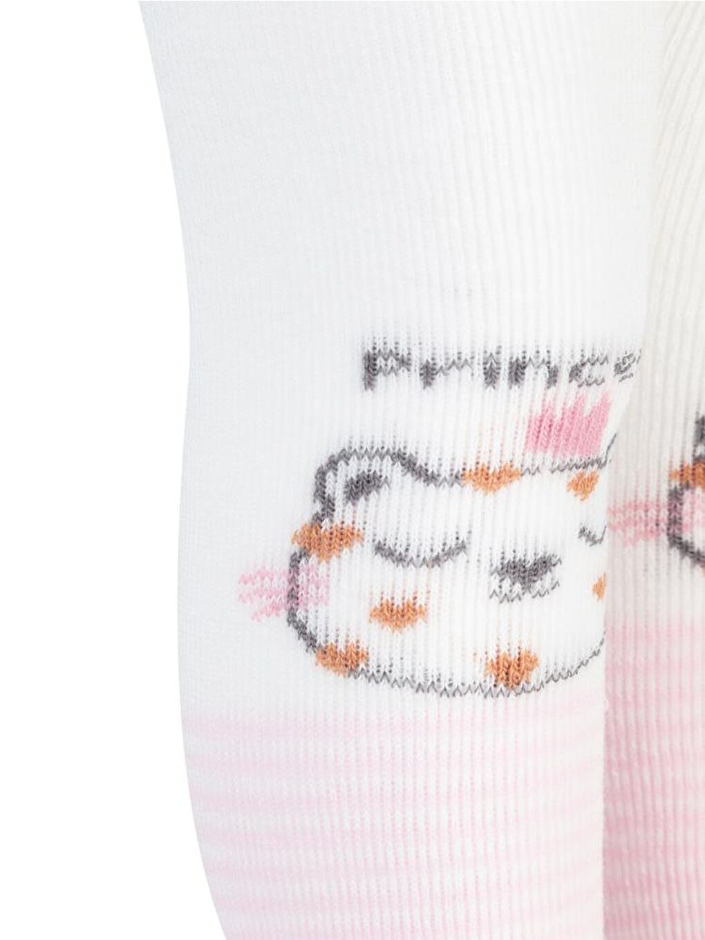 Ekru Baby Princess Havlu 0-24 Ay Bebek Kız Külotlu Çorap-1