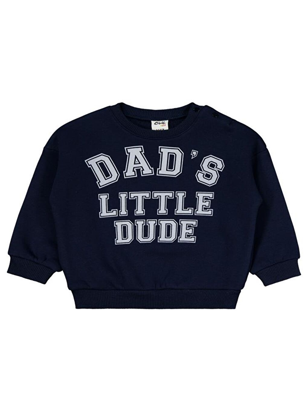 Lacivert Baby Dad's Little Dude 6-18 Ay Takım