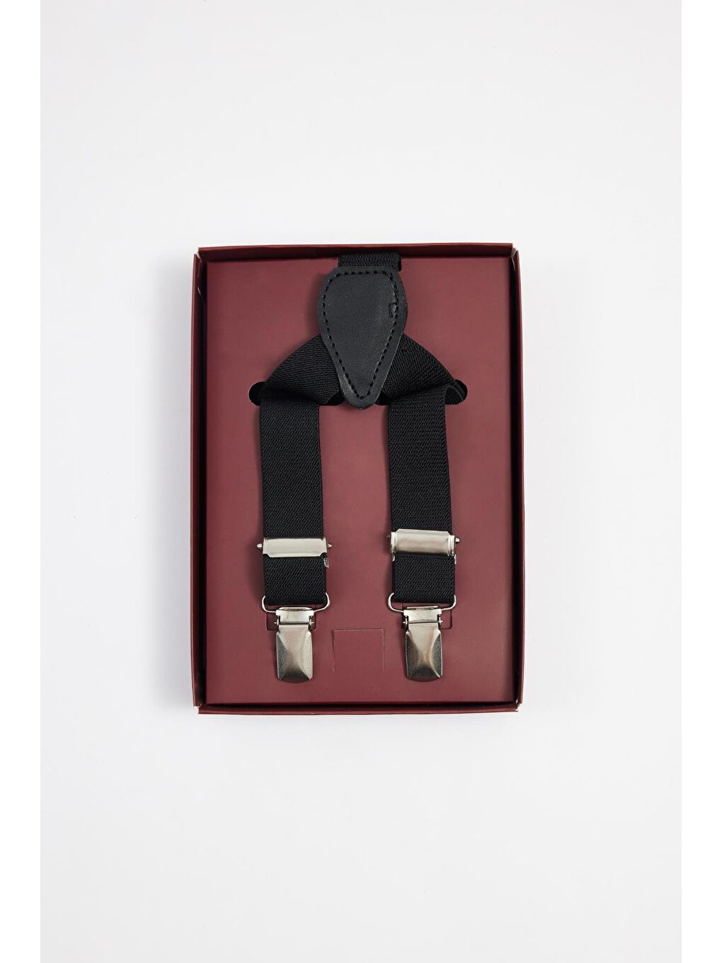 Düz İnce Siyah Erkek Pantolon Askısı