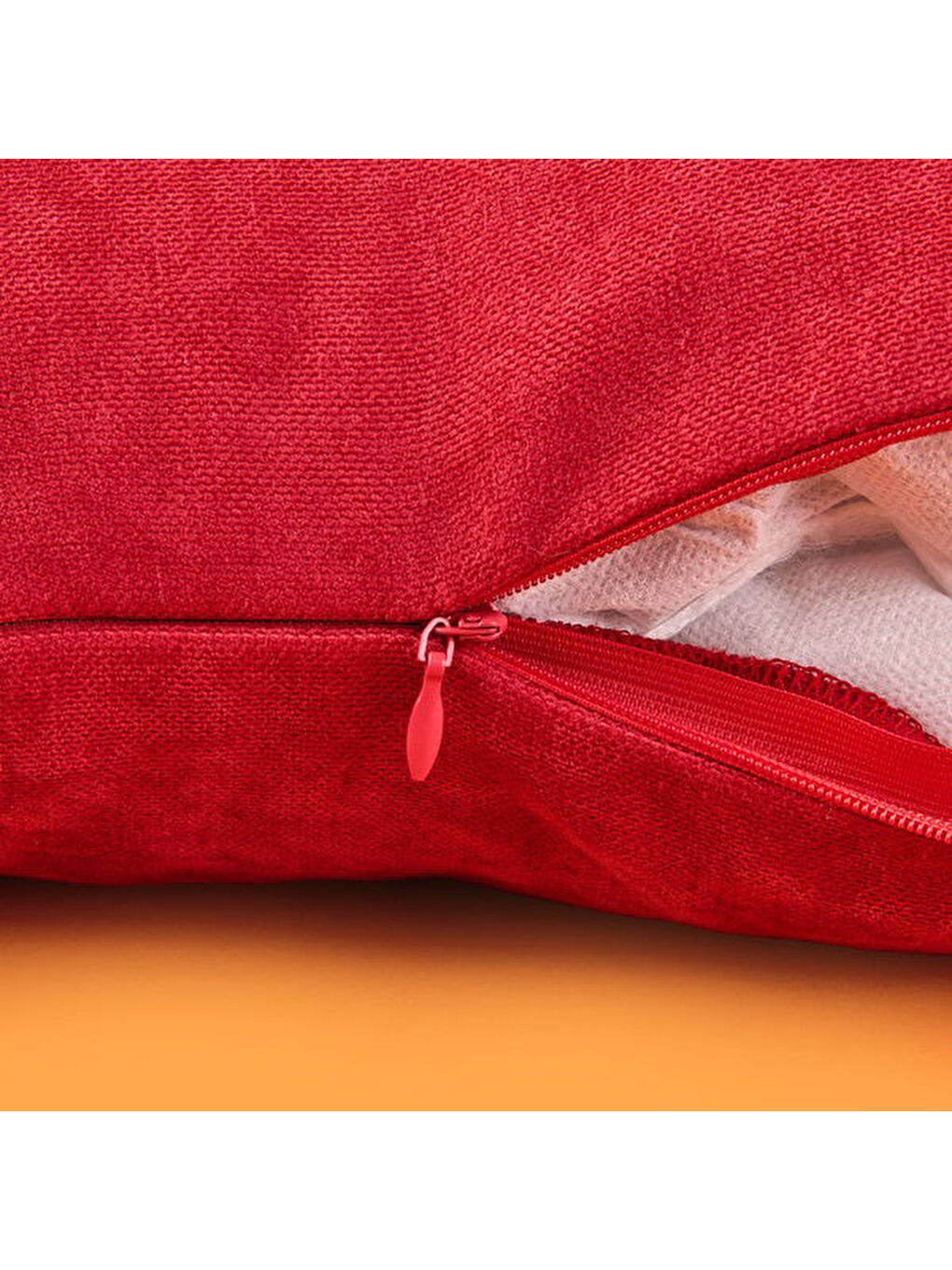 Soft Asas Kırlent - Kırmızı / Pembe - 45X45 cm-1