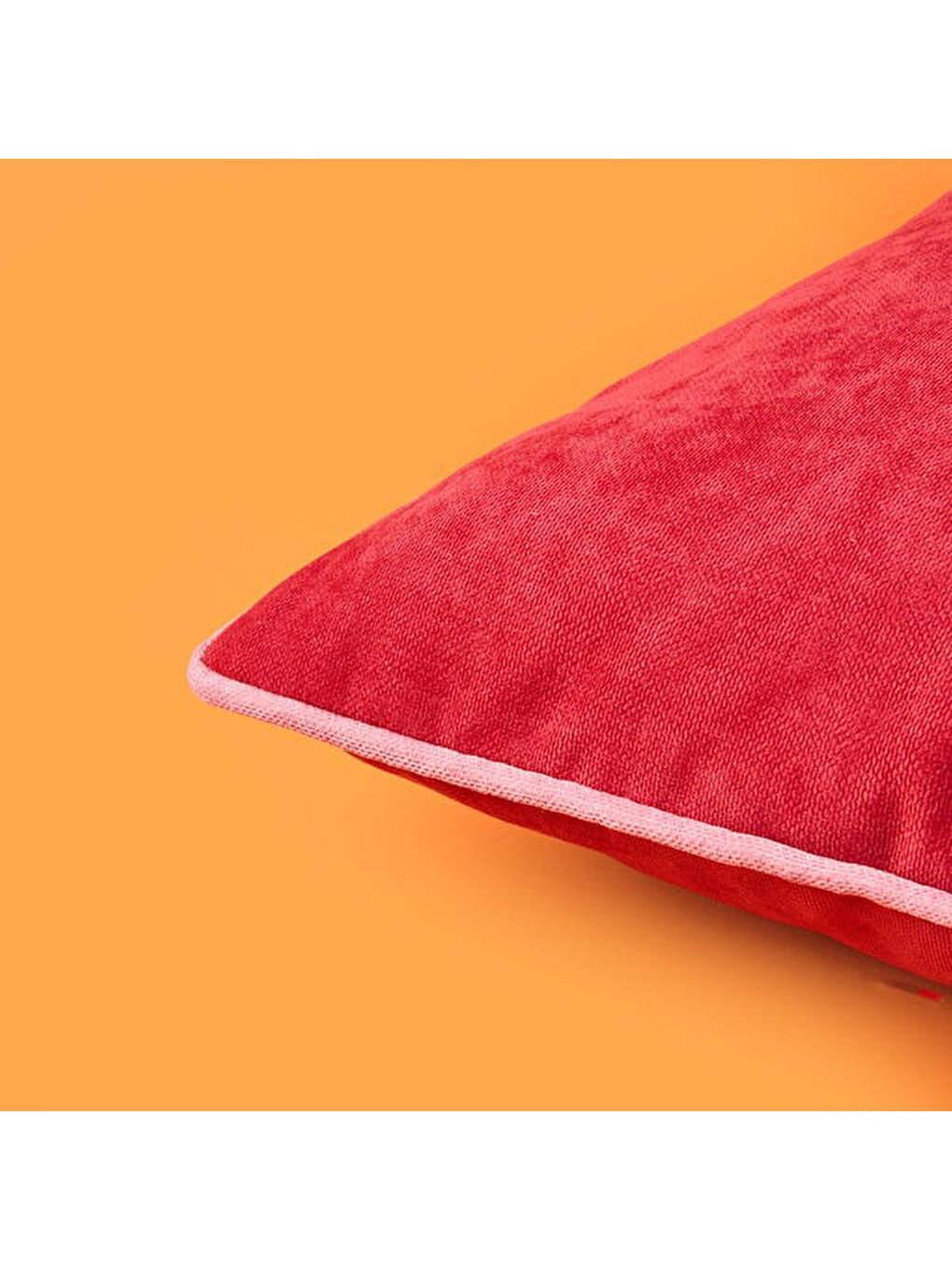 Soft Asas Kırlent - Kırmızı / Pembe - 45X45 cm-3