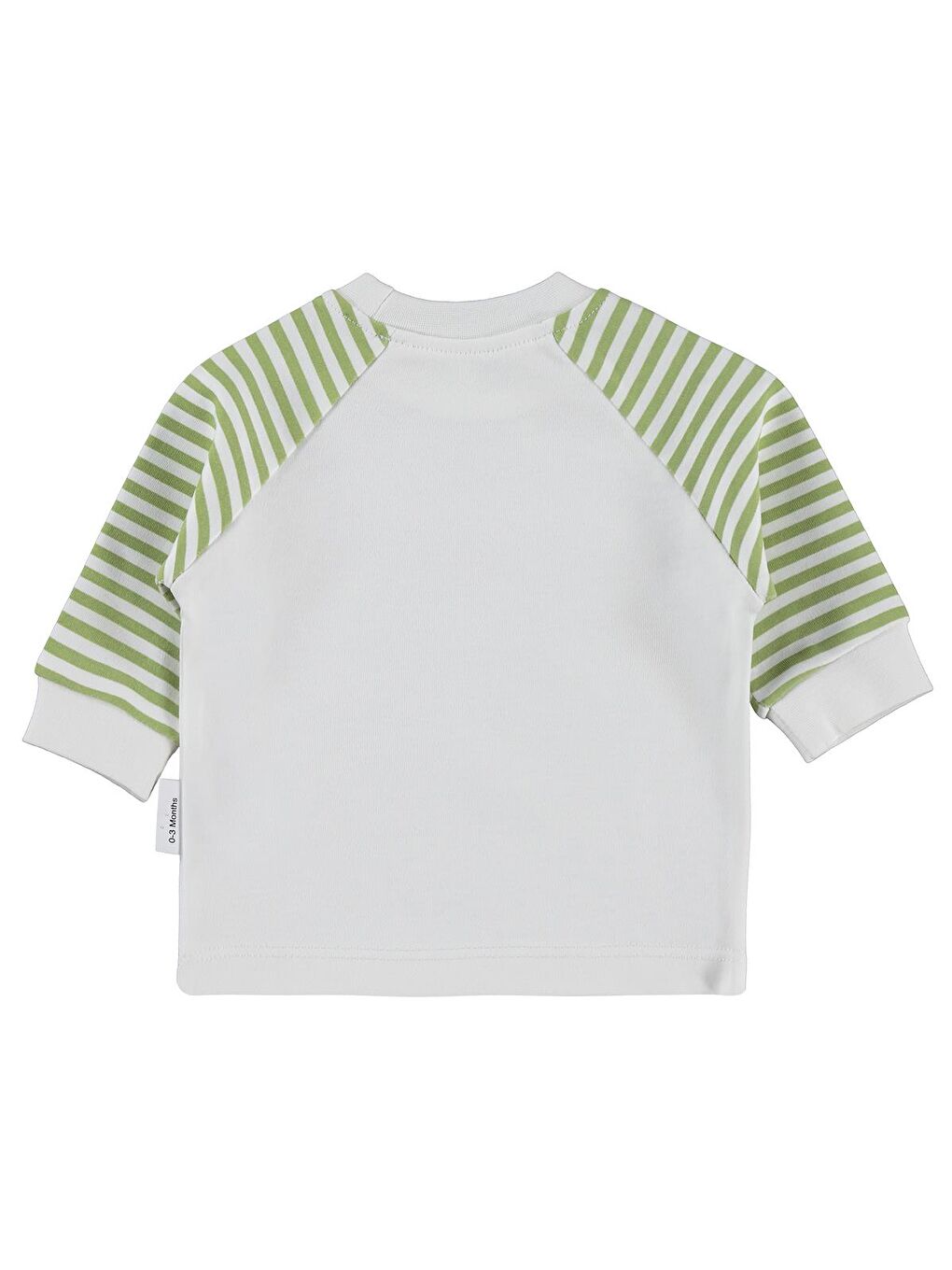 Yeşil Ema Kokulu Renglan Kol 1-9 Ay Sweatshirt - Ekru-1