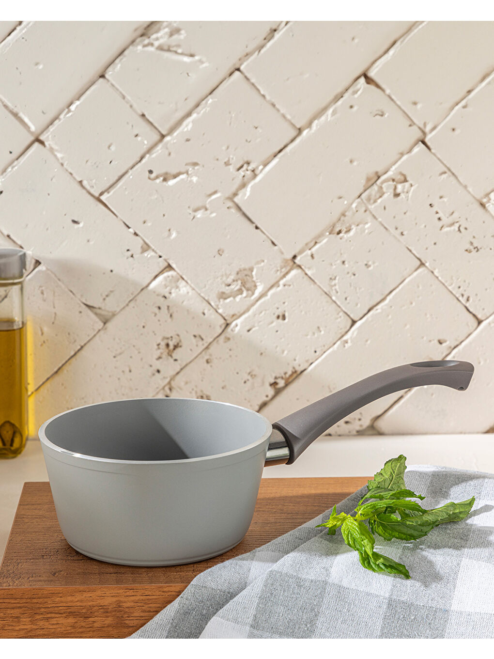 Pretty Alüminyum Sos Tenceresi 14 Cm Gri