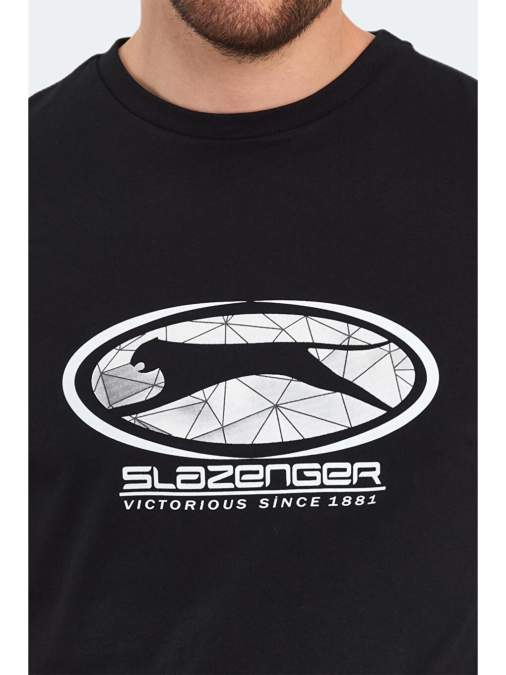 SLAZENGER Siyah Erkek Tişört Siyah - 3