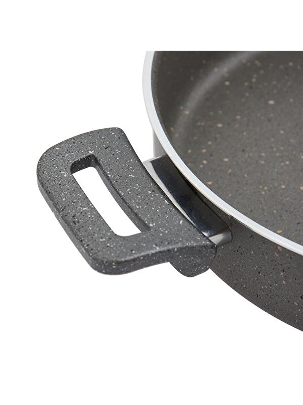 Granit Karnıyarık Tenceresi - Gri - 28 cm-2