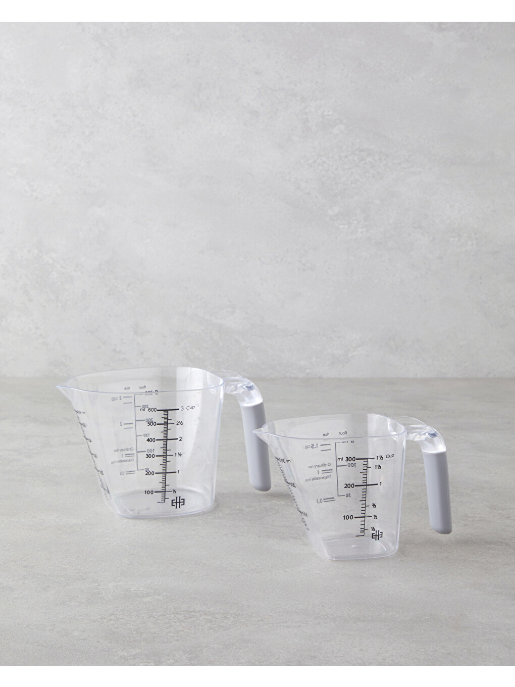 Renksiz Daniel 2’li Ölçü Kabı 300 – 600 Ml Şeffaf