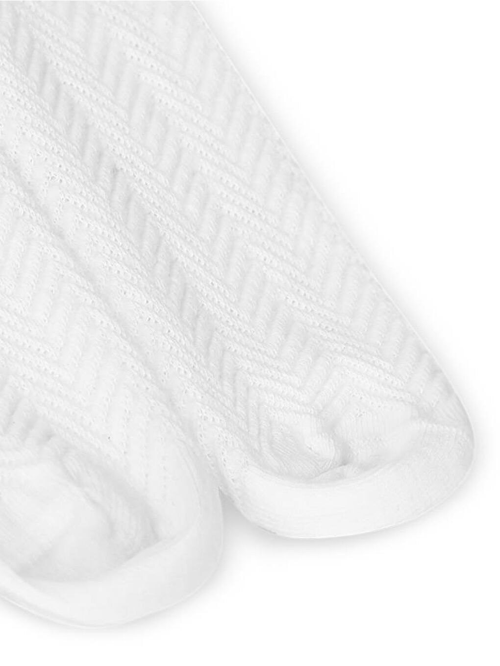 Beyaz Girls Stairs 2-12 Yaş Kız Külotlu Çorap-1