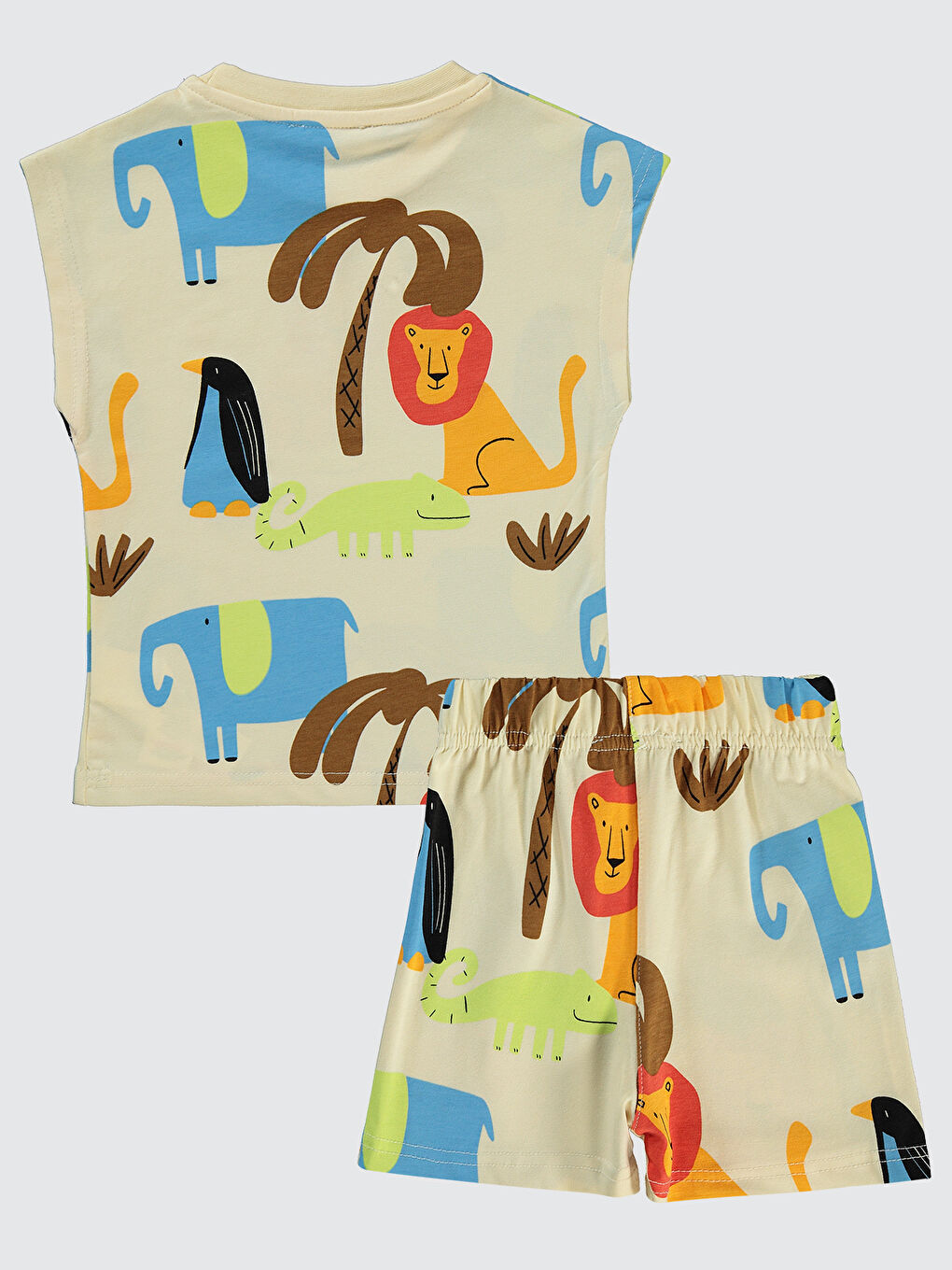 Bej Boys Erkek Çocuk Takım 2-5 Yaş Taş Rengi-1