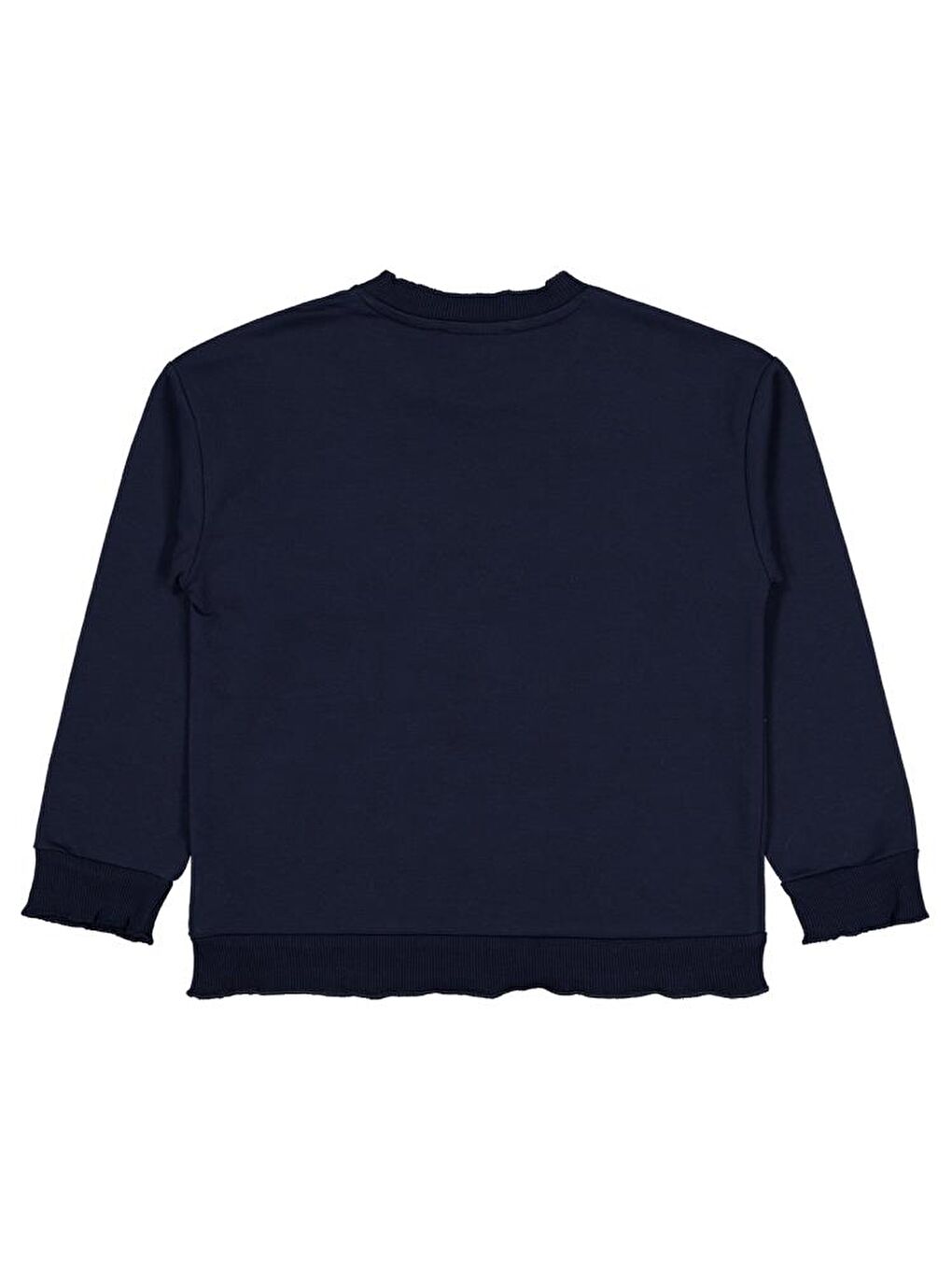 Lacivert Girls Best Vibes Nakışlı 6-9 Yaş Sweatshirt-1