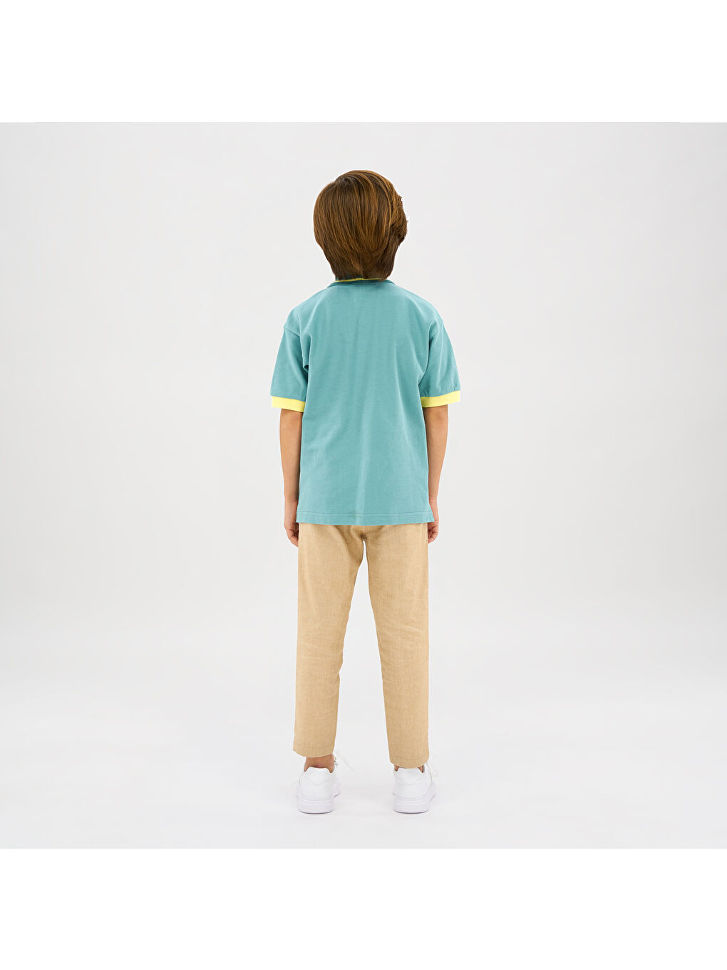 Yeşil Erkek Çocuk Pike Tişört-2