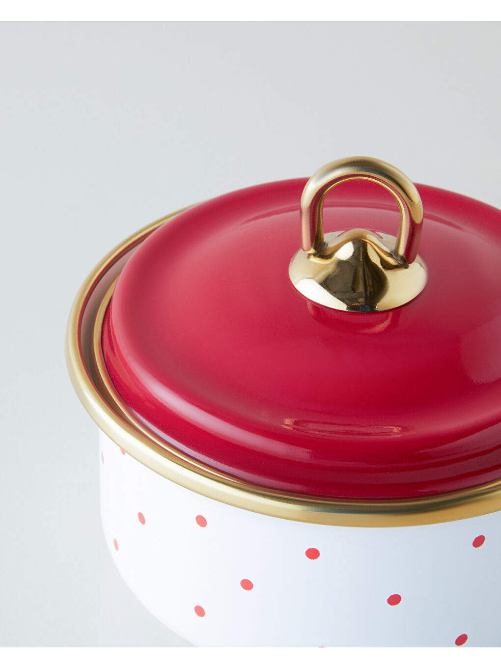 Bright Dream Emaye Baharatlik 0,5L Kırmızı - Beyaz-2