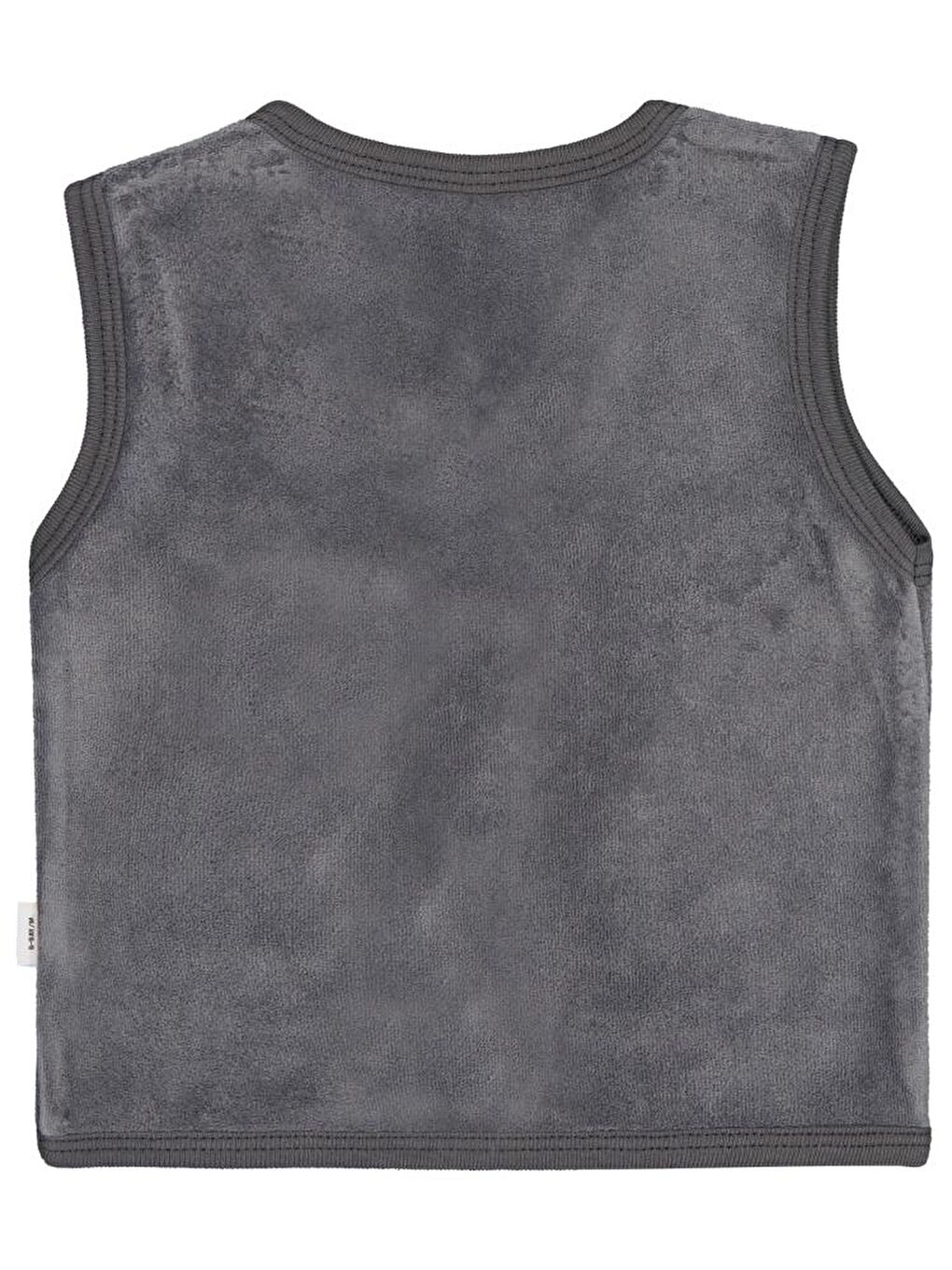 Gri Baby Ayıcık Nakışlı 6-18 Ay Yelek-1