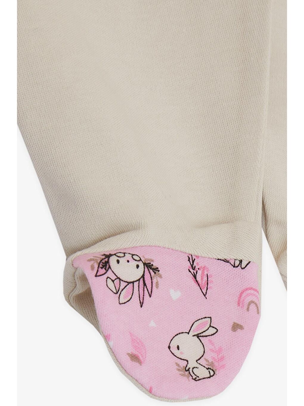 Kız Bebek Hastane Çıkışı 5 li Sevimli Tavşancık Desenli Pembe (0-3 Ay)-6