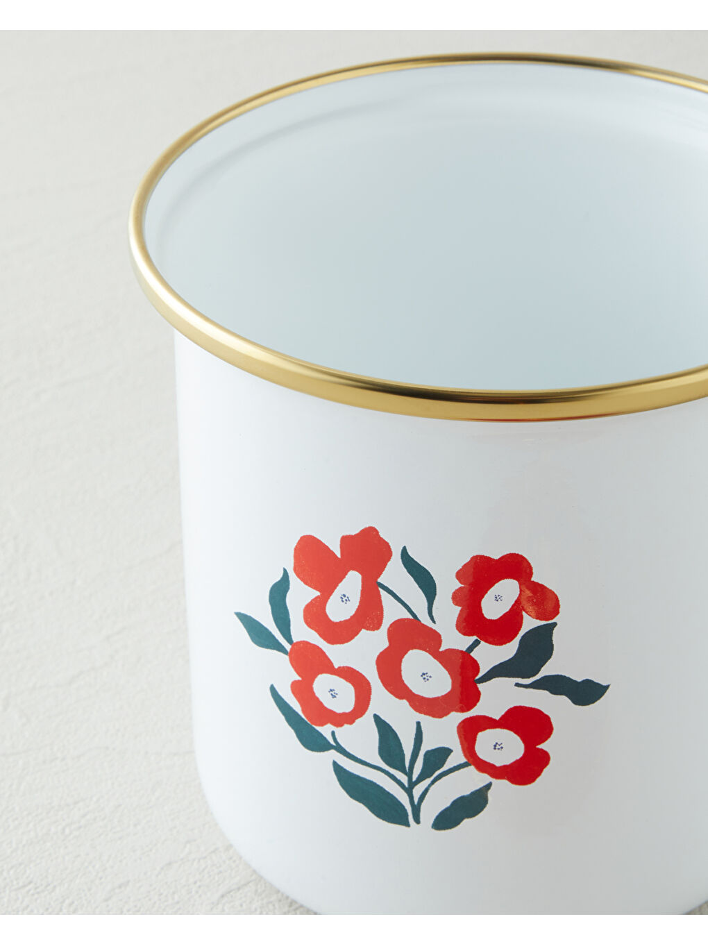 Bright Parade Emaye Baharatlik 0,75 L Kırmızı - Beyaz-2