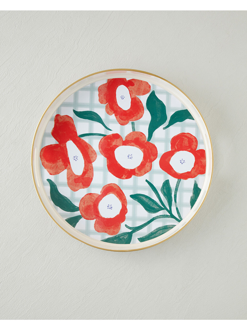 Beyaz Bright Parade Tepsi 33 cm Renkli