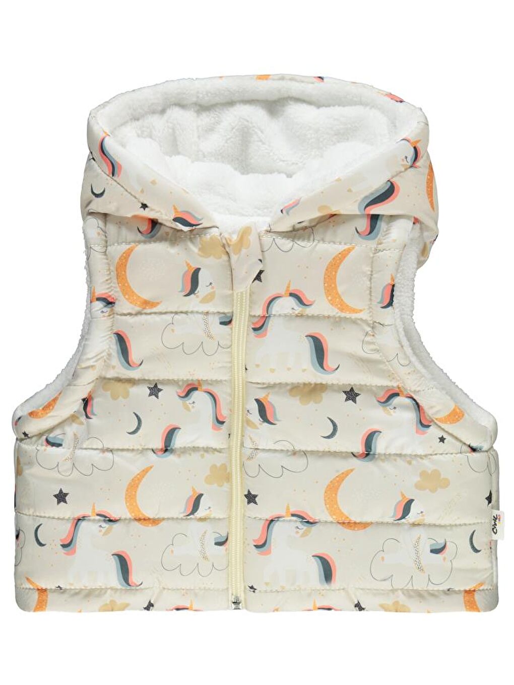 Ekru Baby li 6-18 Ay Yelek-1