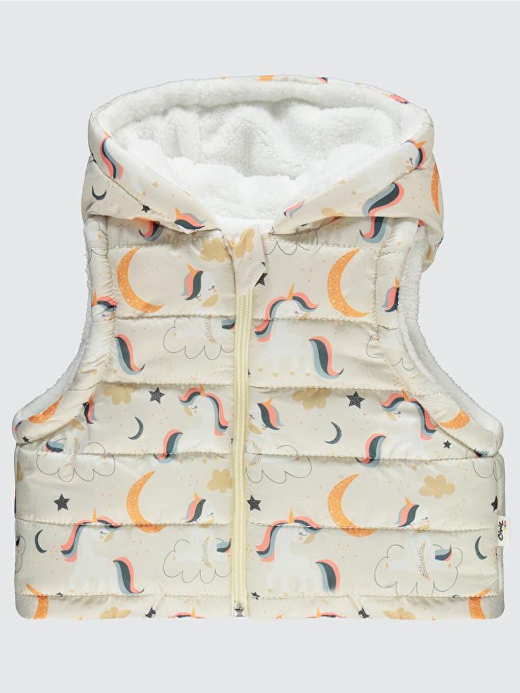 Ekru Baby li 6-18 Ay Yelek-4