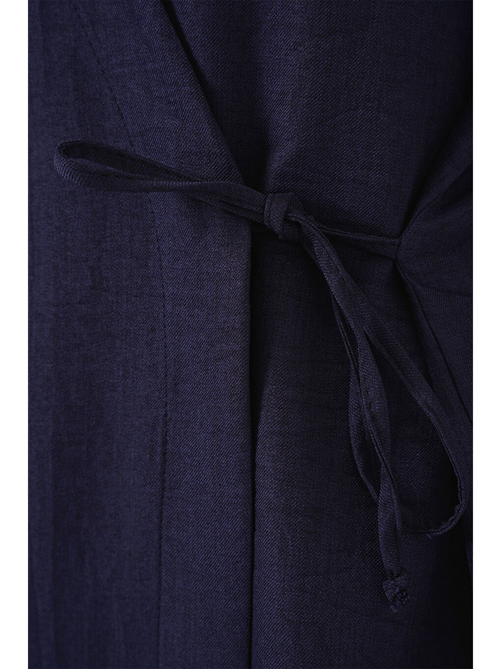 Kadın Kruvaze Yaka Kimono Alt Üst Takım 6743 - Lacivert-4