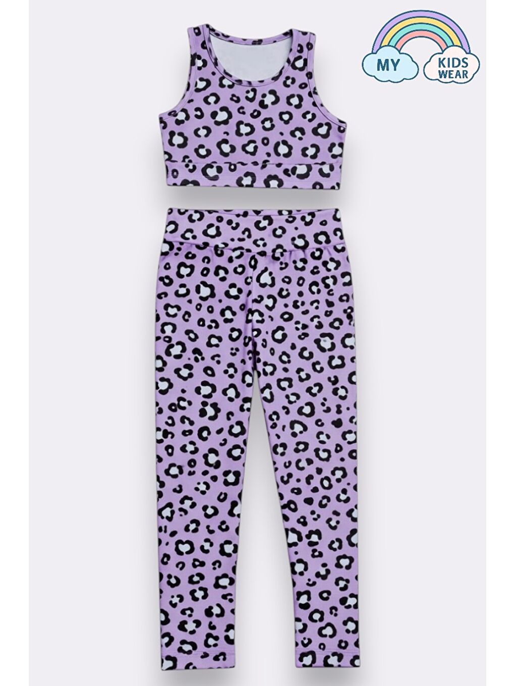 Pembe Kız Çocuk Çok Amaçlı Desenli Mayo & Spor Takımı 12445