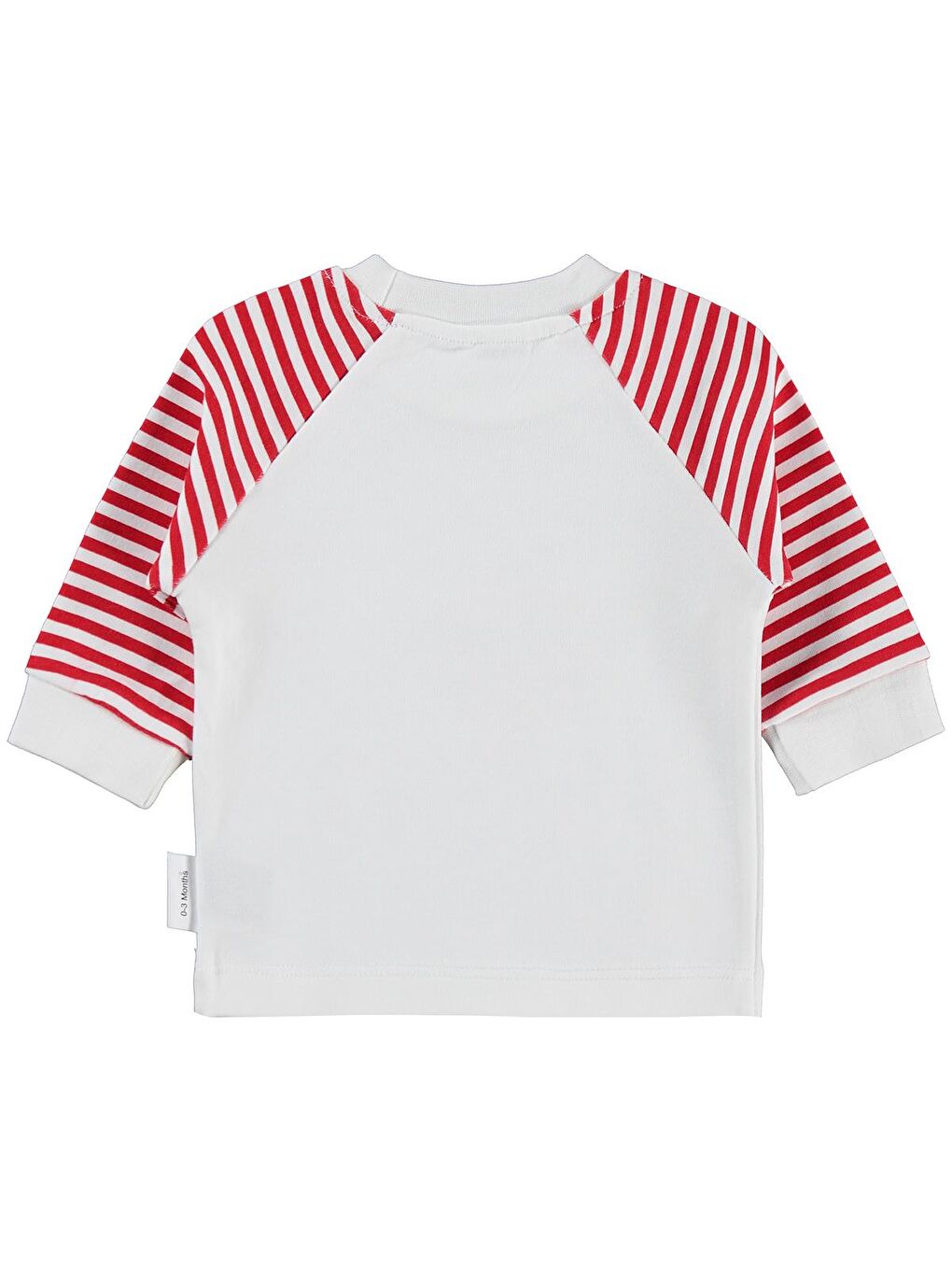 Çilek Kokulu Renglan Kol 1-9 Ay Sweatshirt - Ekru-1