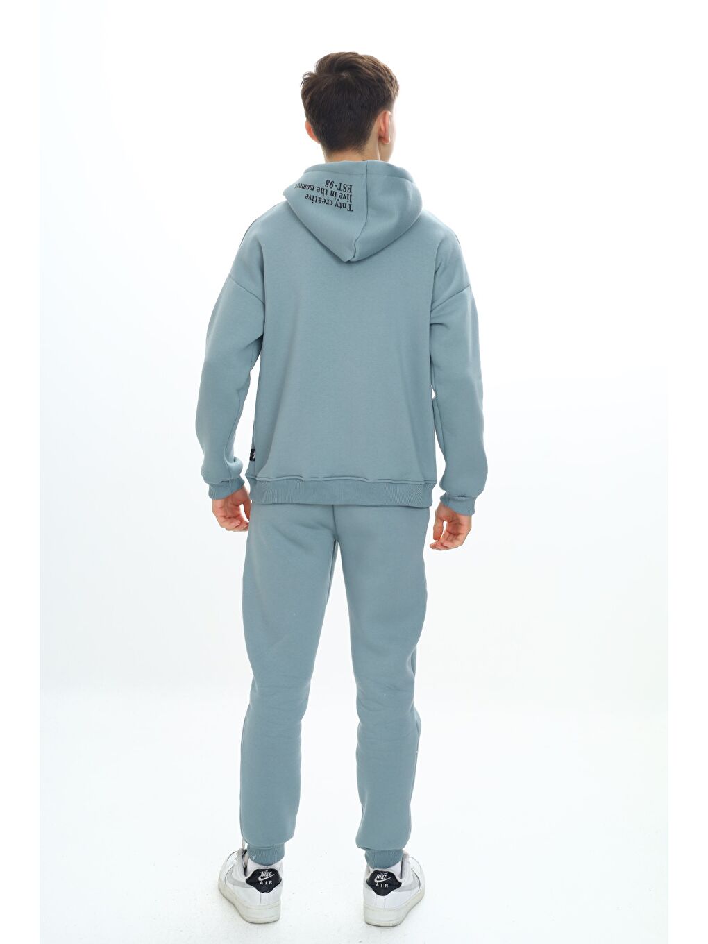 Lila Erkek Çocuk Kapüşonlu Eşofman Takım-3