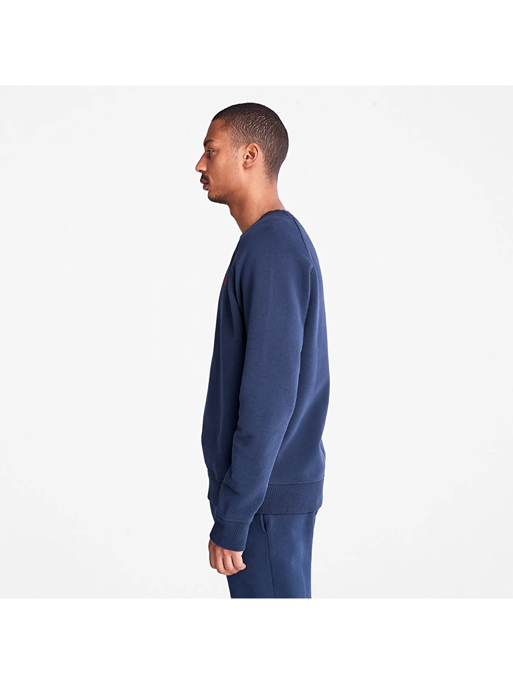 Timberland Lacivert Brushed Back Erkek Lacivert Yuvarlak Yaka Sweatshirt - 1