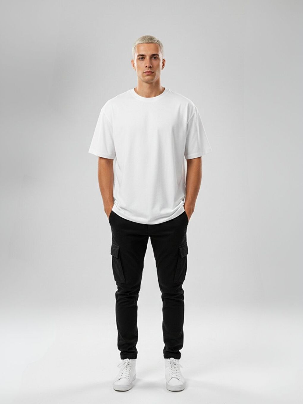 Beyaz Japanese İcon Baskılı Regular Tişört-1