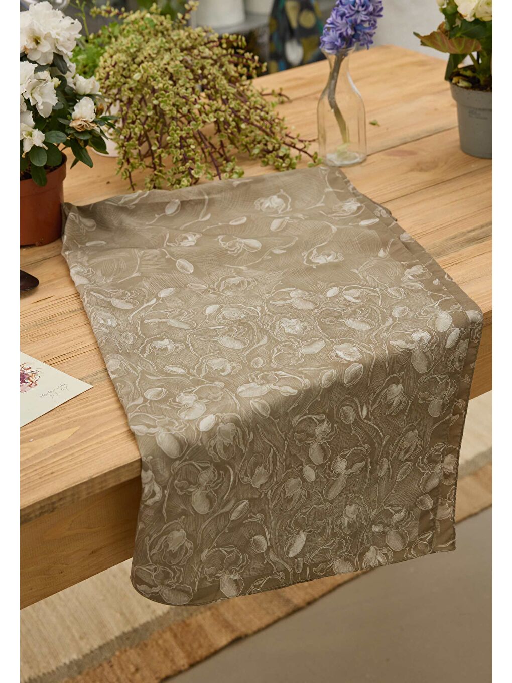 Bej Ruby Desen Şal Nude-1