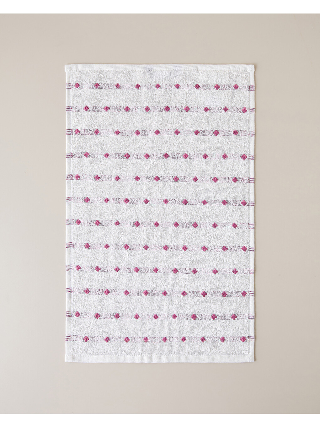 Pembe Soft Dot Pamuk Kurulama Bezi 30x50 Cm Pudra
