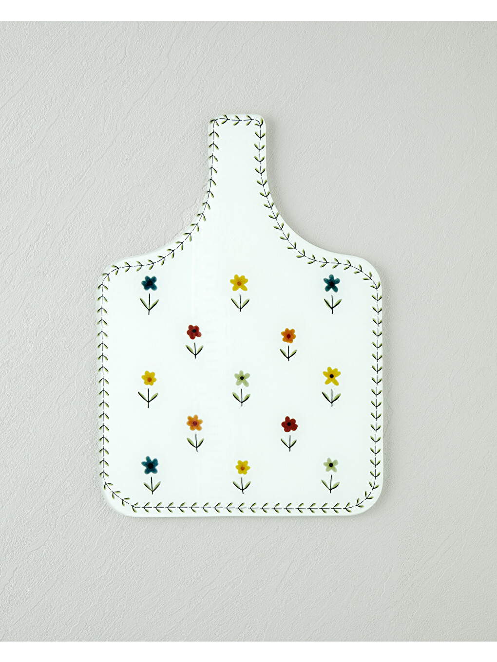 Beyaz Arnie Cam Kesme Tahtası 24,5x34,5 Cm Renkli