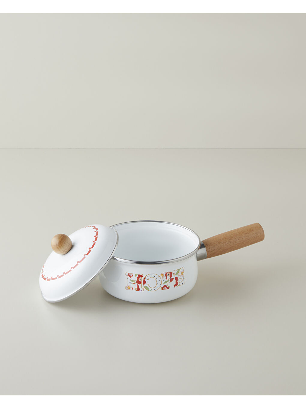 Hope Emaye Sos Tenceresı 1,1 L Beyaz-1