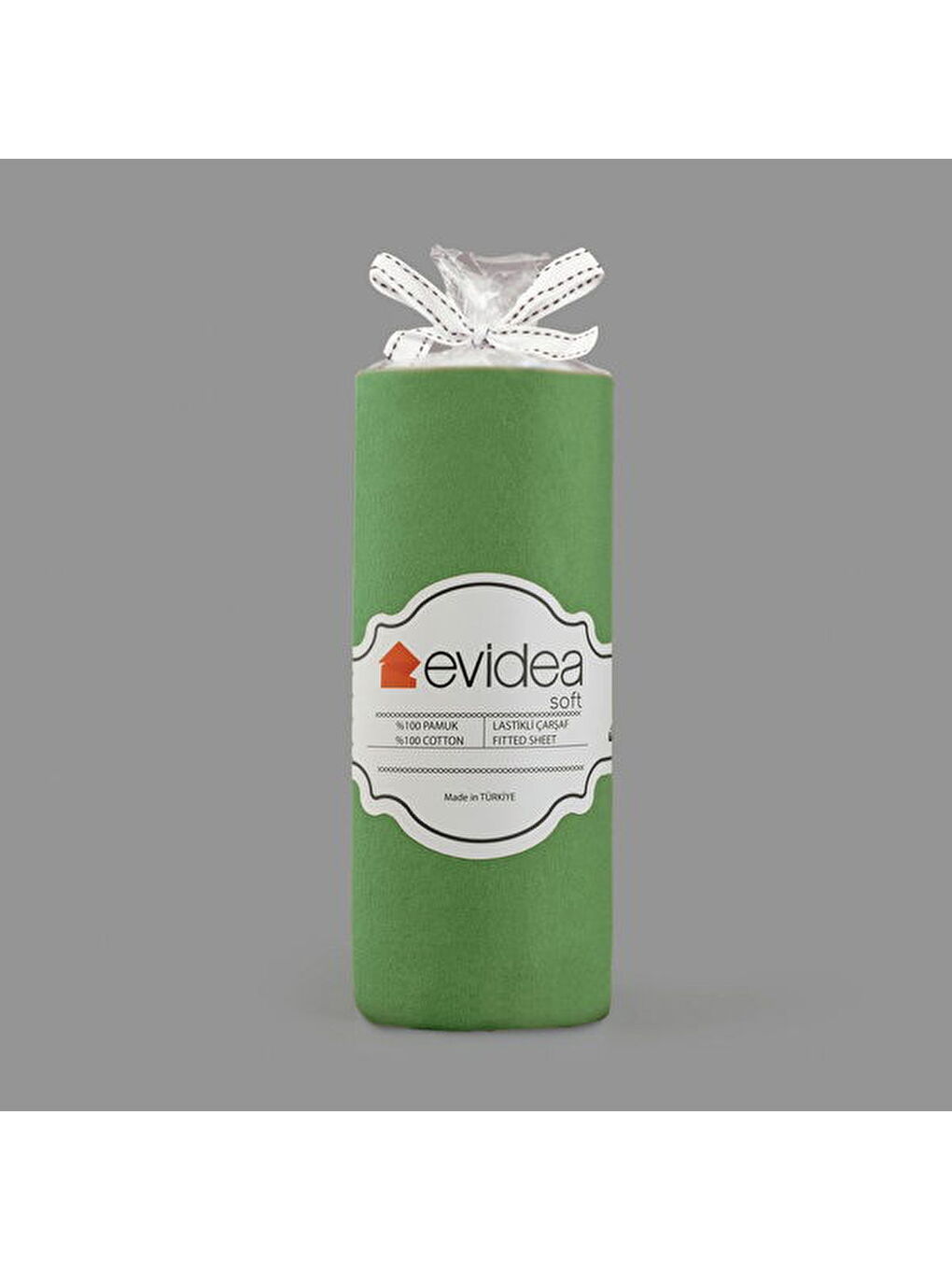 Soft Penye Çift Kişilik Lastikli Çarşaf - Yeşil - 160x200 cm-2