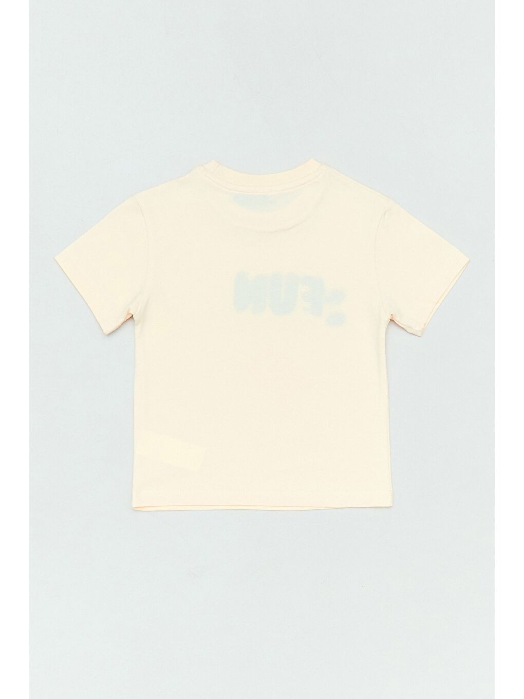 Ekru Fun Nakışlı Bisiklet Yaka Erkek Çocuk Tişört-1