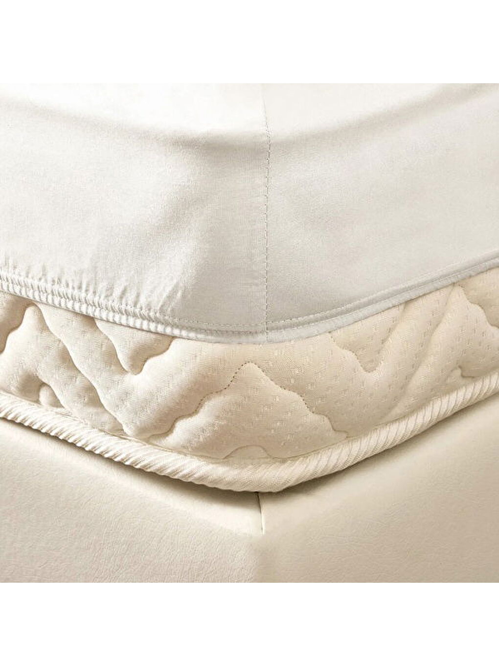 Soft Penye Çift Kişilik Lastikli Çarşaf - Beyaz - 160x200 cm-3