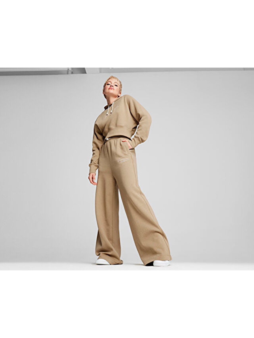 Ekru Classics+ Relaxed Sweatpants Kadın Günlük Eşofman Altı 62656867 Krem-2