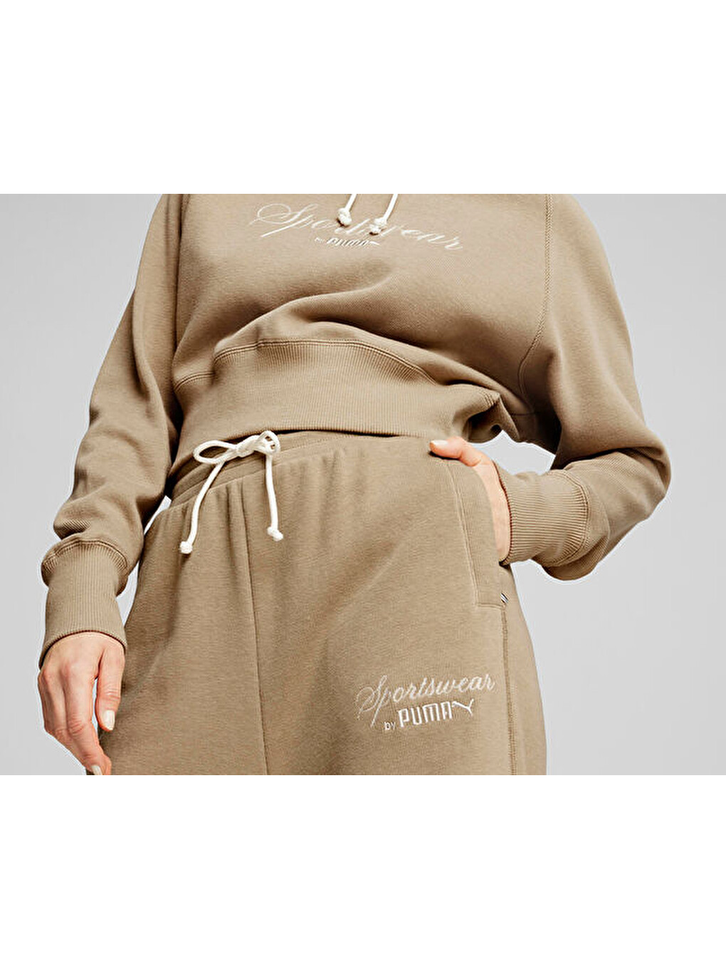Ekru Classics+ Relaxed Sweatpants Kadın Günlük Eşofman Altı 62656867 Krem-3