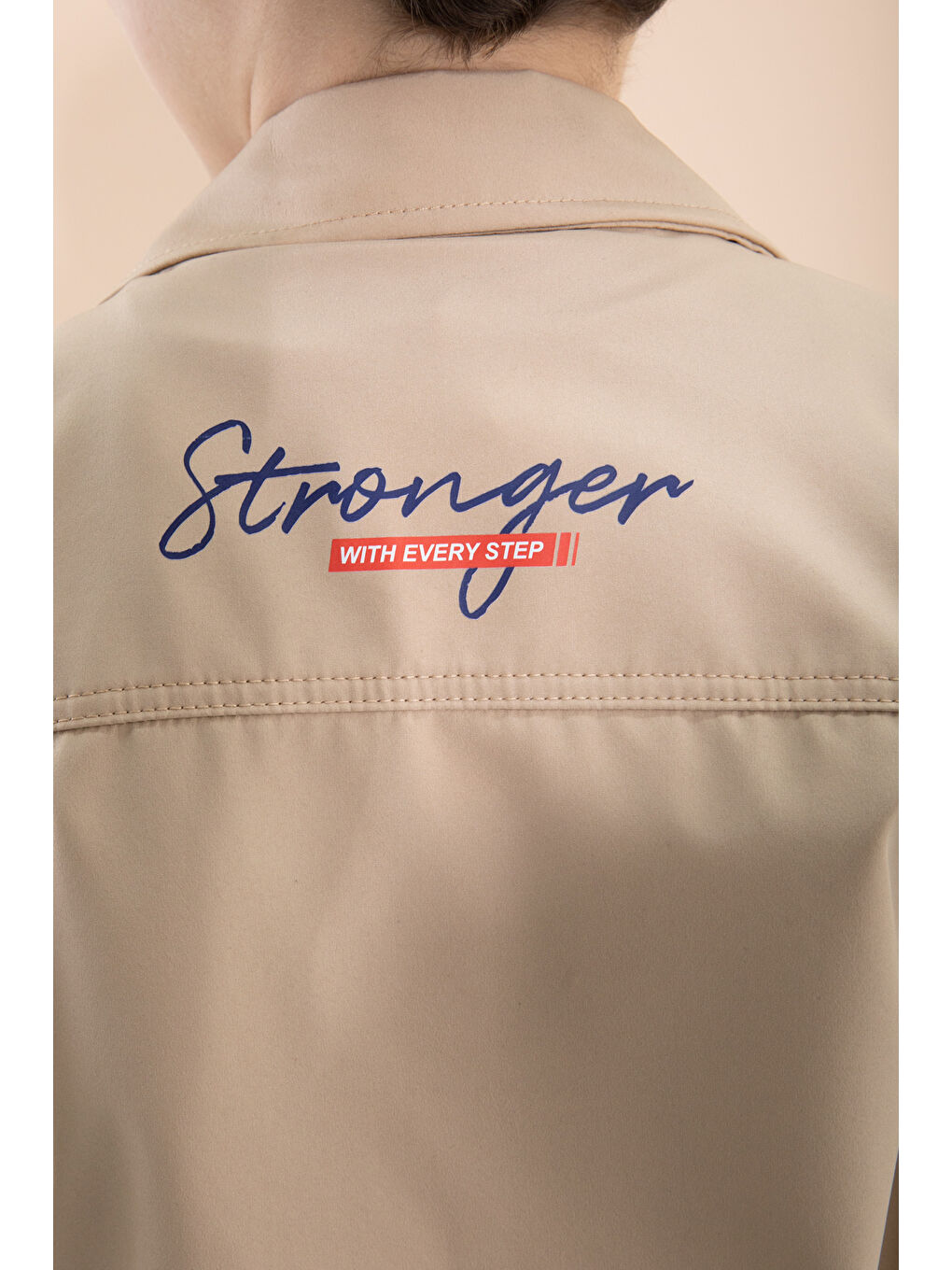 Kahverengi Erkek Çocuk Kahve Sırtı Baskılı Fermuarlı Ceketli Pantolonlu 3lü Takım 20282-4