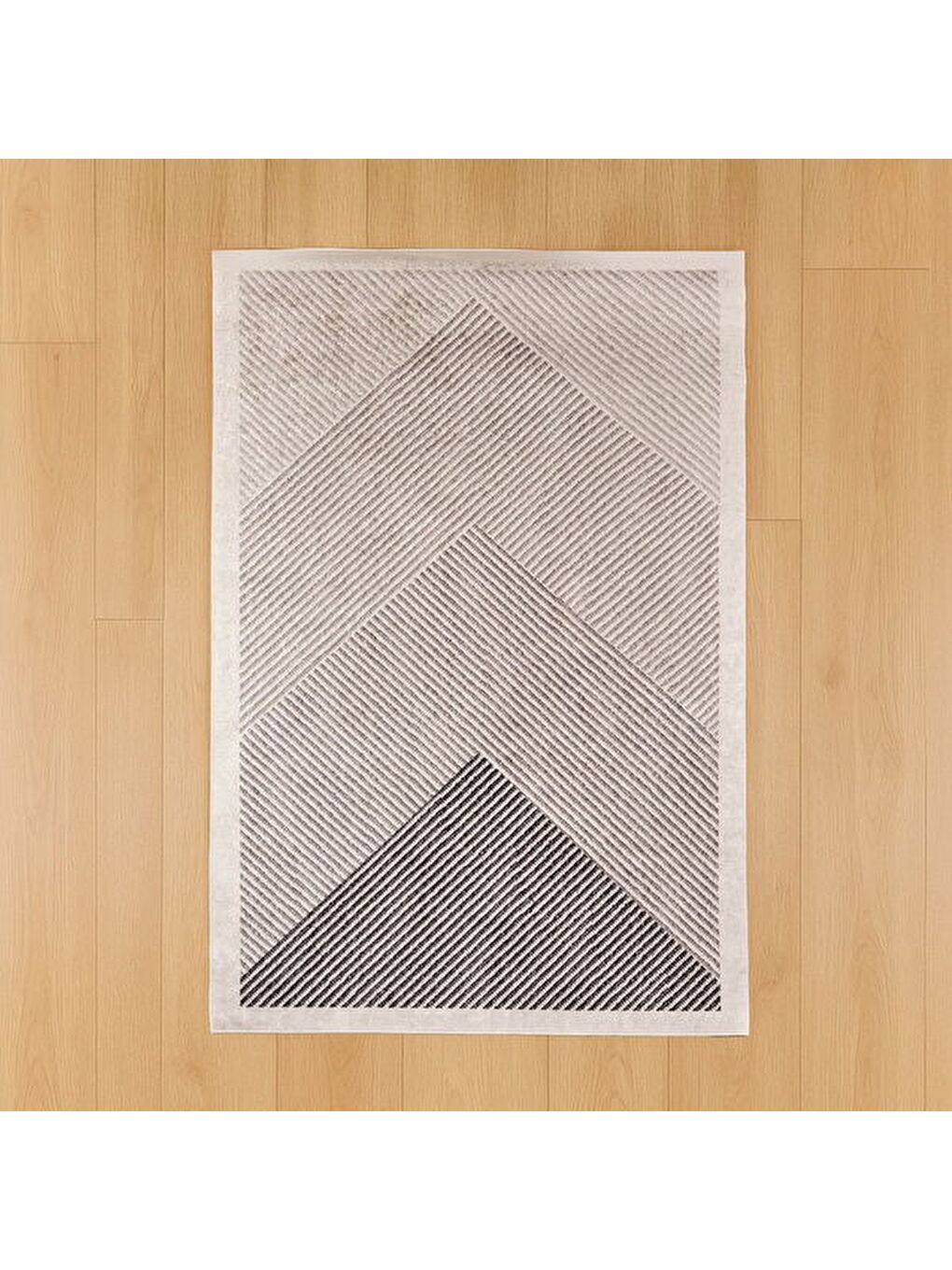 Ekru Soft Vex Yıkanabilir Halı - 120x180 cm