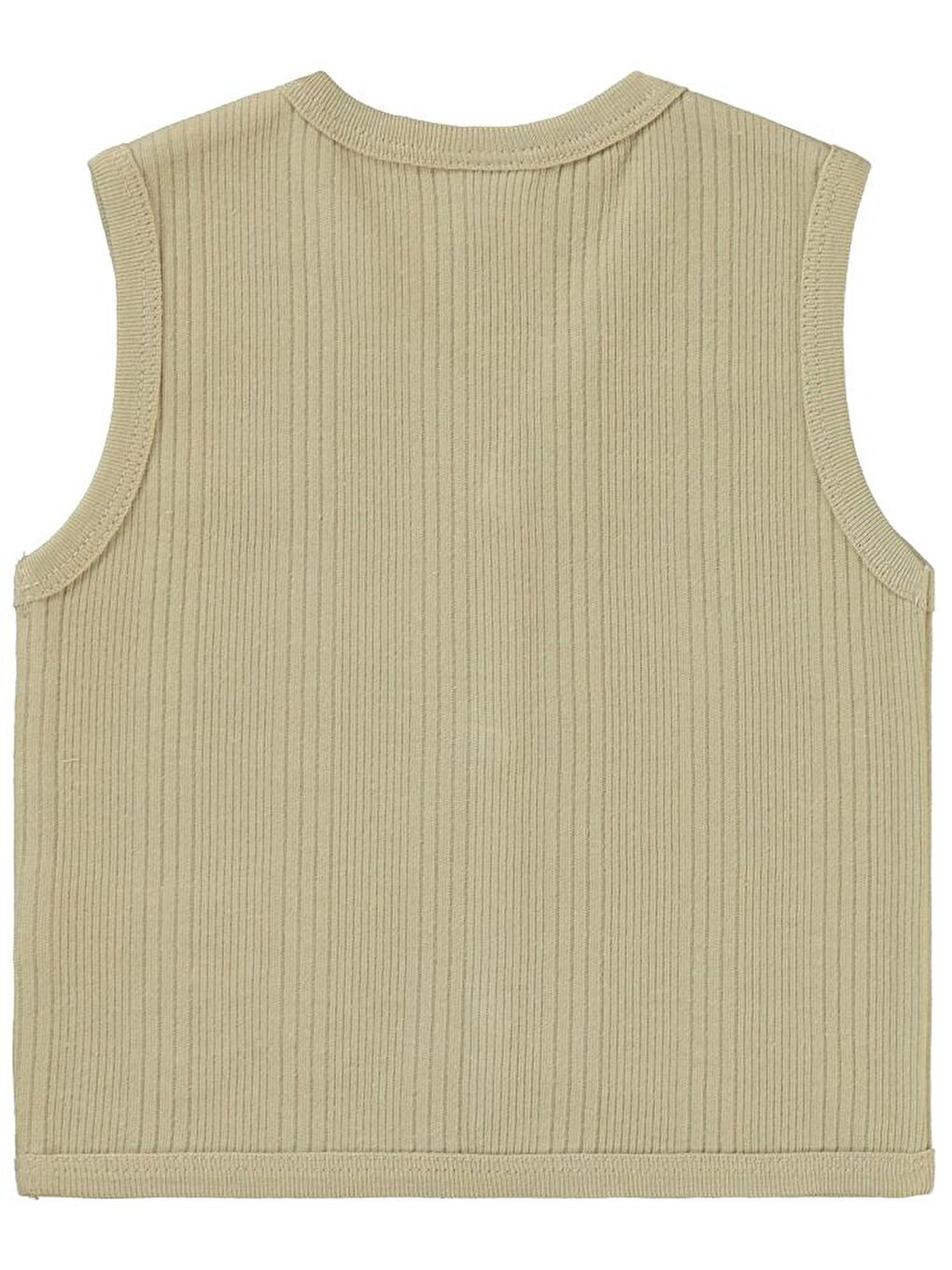 Kahverengi Baby Araba Aplikeli 6-18 Ay Yelek-1