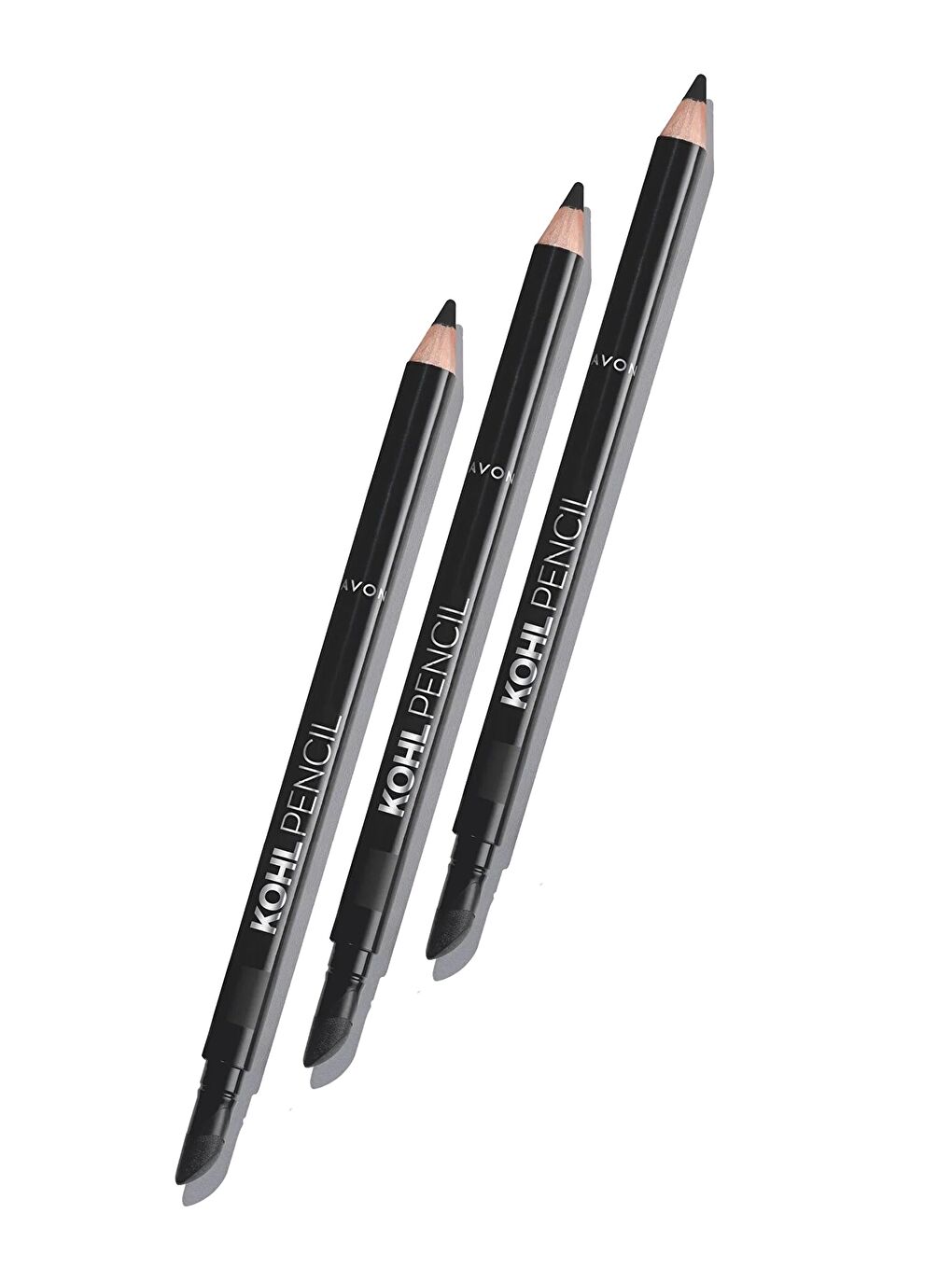 AVON Renksiz Kohl Sünger Uçlu Suya Dayanıklı Göz Kalemi True Black Üçlü Set