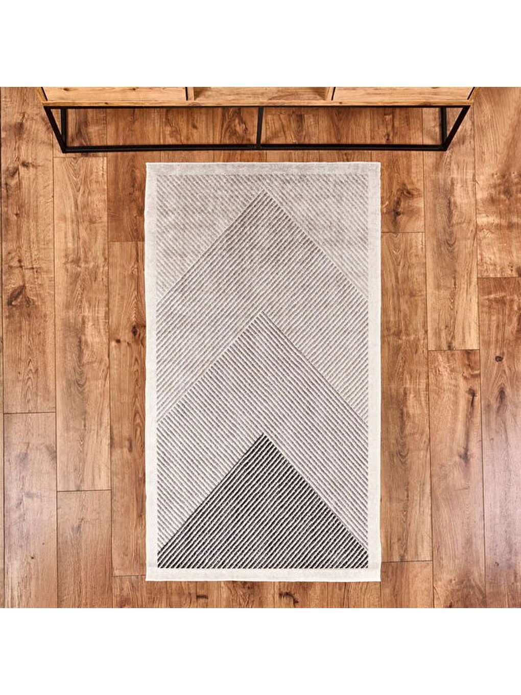 Ekru Soft Vex Yıkanabilir Halı - 80x150 cm-3