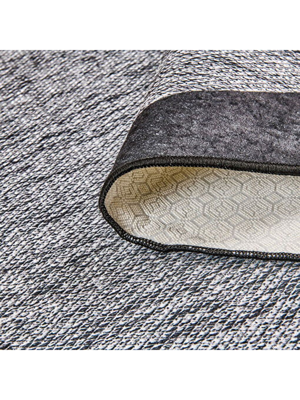 Gri Soft Miu Yıkanabilir Halı - 120x180 cm-3